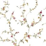 vidaXL Tapet „Blooming Garden 6 Floral Strands, alb si rosu GartenMobel Dekor (444814)