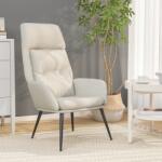 vidaXL Scaun de relaxare, crem, piele întoarsa artificiala GartenMobel Dekor (341284)