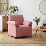 vidaXL Sofa cu un loc Roz 88 x 83 x 95 cm Catifea GartenMobel Dekor (42033929) Canapea