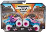 Spin Master Set 2 masinute metalice Monster Jam Sparkle Smash, scara 1: 64 (6064128_20144320)