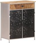 vidaXL Servanta, 60x35x75 cm, lemn de mango nefinisat si fier GartenMobel Dekor (323736) Comoda