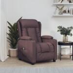 vidaXL Fotoliu rabatabil electric, maro închis, material textil GartenMobel Dekor (3098782)