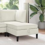 vidaXL Taburet cu depozitare Crem Catifea GartenMobel Dekor (42027140) Canapea