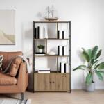 vidaXL Raft pentru carti stejar artizanal 80 x 30 x 155.5 cm GartenMobel Dekor (868442) Biblioteca