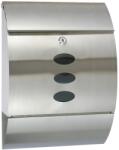 Hessa Cutie Postala Metalica din Otel Inoxidabil cu Suport pentru Ziare si Reviste, Dimensiuni 30x12x40 cm, Argintiu (423961)