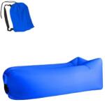 Pronett Saltea Gonflabila tip Sezlong Lazy Bag pentru Plaja sau Casa cu Rucsac Transport, Culoare Albastru (762-albastru)