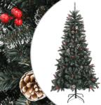vidaXL Brad de Craciun artificial cu suport, verde, 210 cm, PVC GartenMobel Dekor (345181)
