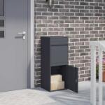 vidaXL Cutie pentru colet cu depozitare Antracit 41 x 38 x 103 cm Otel GartenMobel Dekor (874935)