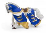 Papo Figurina Papo Calul Regelui Arthur albastru, model medieval realist (Papo39952) Figurina