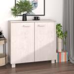 vidaXL Dulap „HAMAR, alb, 85x35x80 cm, lemn masiv de pin GartenMobel Dekor (340493) Comoda