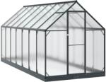 vidaXL Sera de gradina cu usa Antracit 183, 5 x 423, 5 x 207 cm GartenMobel Dekor (3433045)