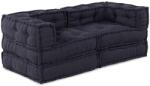 vidaXL Fotolii puf modulare, 2 buc. , antracit, textil GartenMobel Dekor (3315066)