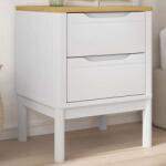 vidaXL Noptiera, alb, 45x39x57 cm, lemn masiv de pin GartenMobel Dekor (374003)