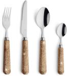 vidaXL Amefa Set de tacamuri „Glitter, 24 piese, auriu GartenMobel Dekor (443375) Tacam