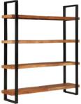 vidaXL Biblioteca cu 4 rafturi, 160 x 40 x 180 cm, lemn masiv acacia GartenMobel Dekor (321068) Biblioteca
