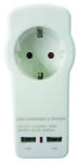 Makalon Adaptor priza Schuko cu incarcator 2xUSB 2.1A MK HardWork ToolsRange (700773)