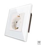  Priza Simpla Wi-Fi LUXION cu Rama din Sticla SmartElectro IntelligentHouse (LX-1MP034G-W)