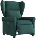 vidaXL Fotoliu rabatabil electric, verde închis, material textil GartenMobel Dekor (3303360)