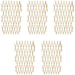 Hessa Pachet 5 buc Gardulet Decorativ cu Zabrele din Lemn Masiv pentru Gazon sau Flori, Dimensiuni 180x90cm, Pliabil (41295)