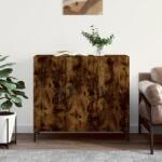 vidaXL Dulap, stejar fumuriu, 90x34x80 cm, lemn compozit GartenMobel Dekor (828113) Comoda