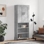 vidaXL Dulap înalt, gri beton, 69, 5x34x180, lemn compozit GartenMobel Dekor (3200077) Comoda