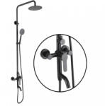 Korman Technik Coloana de dus din inox SUS304, negru mat, 3 functii, Korman Technik HS005 (AT1CT-IM1P-RS1S-HS005)