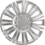 Cridem Set capace roti auto Traffic 13 inch, argintii, 4 bucati, ABS rezistent (VER1318)