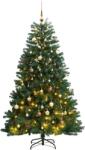 vidaXL Brad Craciun artificial articulat cu 300 LED-uri/globuri 210 cm GartenMobel Dekor (3210129)