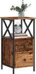 vidaXL Noptiera, lemn vechi, 34x35, 5x70 cm, lemn prelucrat GartenMobel Dekor (857250)