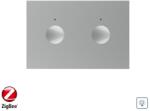 LIVOLO Modul intrerupator cu variator dublu cu touch Livolo standard Italian, protocol ZigBee, Serie noua SmartElectro IntelligentHouse (C9-VL-FC2D1Z-3IP)