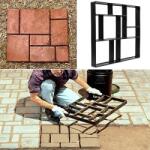 GardenLine Matrita cu Contur pentru Turnat Pavaj din Beton, Sablon Forma de Dale Dreptunghiulare Combinate (UNI6314)