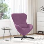 vidaXL Scaunul cu oua din catifea violet GartenMobel Dekor (42002767)
