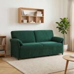 vidaXL Sofa cu 3 locuri Verde închis 198 x 83 x 95 cm Catifea GartenMobel Dekor (42033969) Canapea