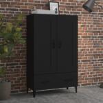 vidaXL Dulap înalt, negru, 70x31x115 cm, lemn compozit GartenMobel Dekor (812574) Comoda