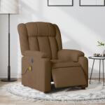vidaXL Fotoliu electric de masaj rabatabil, maro, textil GartenMobel Dekor (3205308)