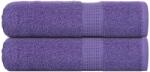 vidaXL Prosoape de baie 2 buc Violet 100x150 cm 360 g/m2 100% bumbac GartenMobel Dekor (136884) Prosop
