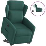 vidaXL Fotoliu electric rabatabil cu ridicare, verde închis, textil GartenMobel Dekor (3303160)