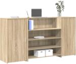 vidaXL Birou de receptie Stejar Sonoma 200x50x103, 5 cm Lemn prelucrat GartenMobel Dekor (3324180)