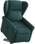 vidaXL Fotoliu electric rabatabil cu ridicare, verde închis, textil GartenMobel Dekor (3303400)