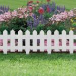 Hessa Bordura Gardulet Decorativ Plastic pentru Gazon sau Flori, Dimensiuni 40x30cm, Alb (11471A)