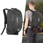 inSPORTline Rucsac moto impermeabil W-TEC Swampz 25L, negru, cu suport laptop (25793) Rucsac tura