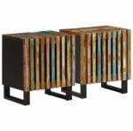 vidaXL Noptiere, 2 buc. , 40x33x46 cm, lemn masiv reciclat GartenMobel Dekor (377425)