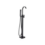 Korman Technik Baterie de podea pentru cada freestanding, negru mat, alama sanitara, CF2036 (AT1CT-D1OC-RS1S-CF2036)