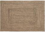 vidaXL Covor Basketweave Natural si negru 140 x 200 cm Iuta GartenMobel Dekor (42010500) Covor