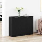 vidaXL Bufet Negru 90.5 x 30 x 70 cm Lemn compozit GartenMobel Dekor (862740) Comoda