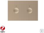 LIVOLO Modul intrerupator cu variator dublu cu touch Livolo standard Italian, protocol ZigBee, Serie noua SmartElectro IntelligentHouse (C9-VL-FC2D1Z-3AP)