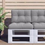 vidaXL Perna de paleti, gri, 60x40x12 cm, material textil GartenMobel Dekor (314438)