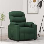 vidaXL Fotoliu rabatabil, verde închis, material textil GartenMobel Dekor (348076)