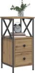 vidaXL Noptiere 2 buc. stejar artizanal, 34x35, 5x70 cm, lemn prelucrat GartenMobel Dekor (857253)