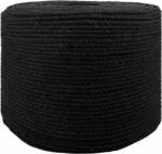 vidaXL Sfoara Negru 0, 8 x 0, 8 x 10000 cm Bumbac GartenMobel Dekor (42011806)